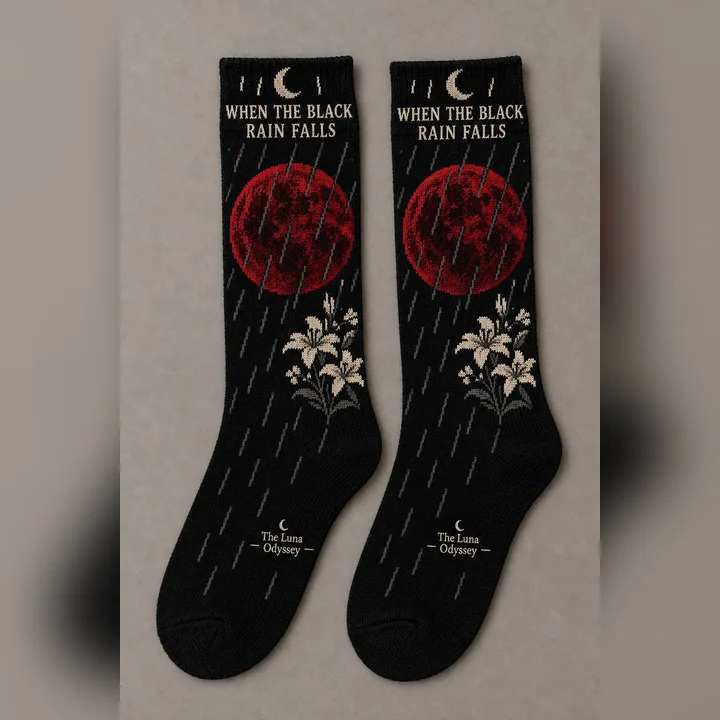 When the Black Rain Falls Socks